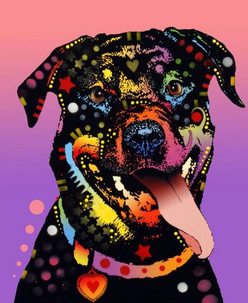 Dogs art – Zářivě odvážné portréty Deana Russo